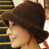 甜美韩国风针织渔夫帽qq头像头像图片