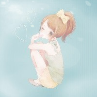 可爱的女生插画QQ头像图片头像图片