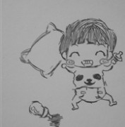 2012qq头像 可爱 卡通一丝微笑 掩饰千般不舍头像图片