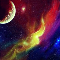 昨夜星辰璀璨 手绘星空风景头像头像图片