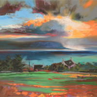 我眼中的风景 色彩明艳油画风景头像头像图片