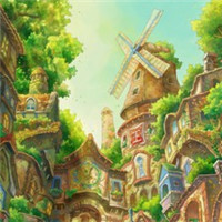 我想去一个世外桃源 唯美意境手绘风景头像头像图片