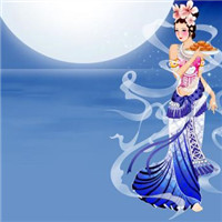 月亮没水我偏要去 嫦娥奔月舞翩跹的手绘头像头像图片