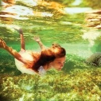 我的梦里有一片海洋 意境唯美的水下美女头像头像图片