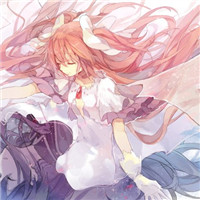 我是落叶把自己交给了风 女生唯美插画头像头像图片