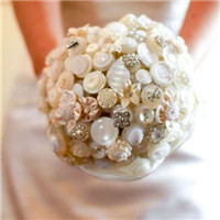 独一无二充满浪漫的手捧花 纽扣捧花美美哒头像图片