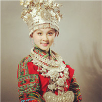 苗家风情苗家人 苗族少女头像头像图片