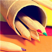 唯美彩色世界 彩铅个性头像头像图片