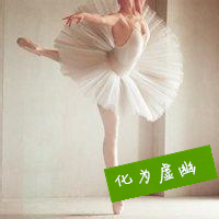 垫起脚尖灵动旋转 芭蕾女孩美美的头像图片