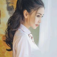 qq美女侧脸头像图片头像图片