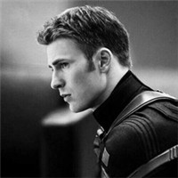 帅气美国队长克里斯埃文斯黑白头像头像图片