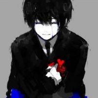 相遇于繁花似锦黑白动漫qq头像头像图片