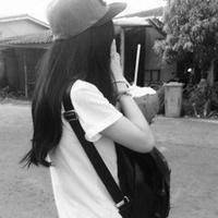 黑白简约的头像:若见安好头像图片