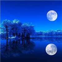晚上月亮的风景头像头像图片