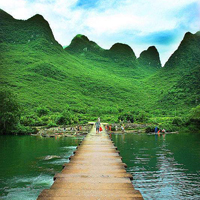 大自然的风景QQ头像：有山有水，依依相伴头像图片