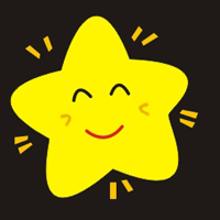 搞笑QQ头像：很逗，笑脸长开的小星星头像图片