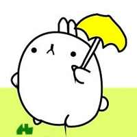 很萌的土豆兔QQ搞笑头像:胖圆脸表情头像图片