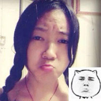 怪搞的QQ搞笑头像:真人和表情带小图出来头像图片