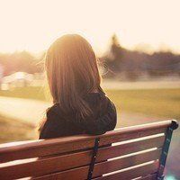 孤单女生头像头像图片