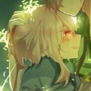 动漫情侣一左一右QQ头像 我们不懂甜言蜜语