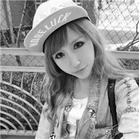 带嘻哈帽的黑白妹子qq头像头像图片