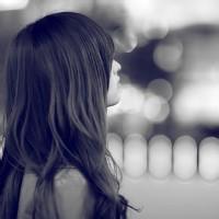 侧面的黑白照qq头像头像图片