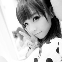 黑白中系妹子qq头像头像图片