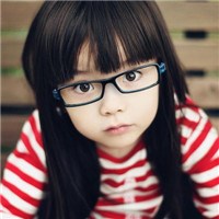 戴眼镜的超萌小女孩qq头像头像图片