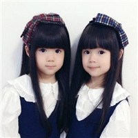 最萌双胞胎恩小恩和爱小爱头像图片