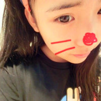 带猫胡子的萌妹子头像图片