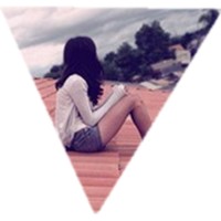 三角形(女孩)头像图片