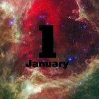 星空背景下的十二个月头像图片