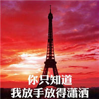唯美巴黎铁塔头像图片