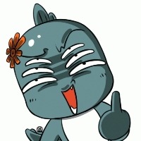 暴走竖中指头像图片