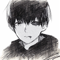 东京食尸鬼素描头像图片