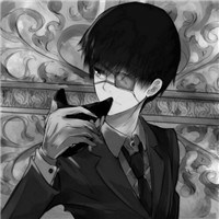 黑白金木头像图片