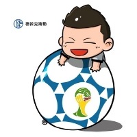 世界杯 球星趴足球及手绘头像图片