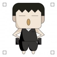 方形脸怪男生头像图片