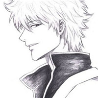 坂田银时素描头像图片