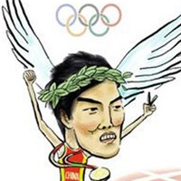 刘翔漫画头像图片