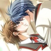 二次元基友接吻头像图片