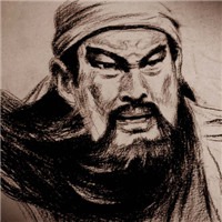 关羽素描头像图片
