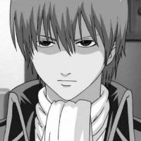 黑白系冲田总悟头像图片