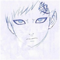 手画我爱罗头像图片