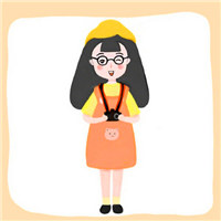 戴帽子的韩系小萌妹头像图片