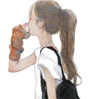 背书包的背影女孩头像图片