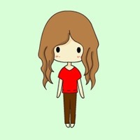 漫画女生素描全身头像图片