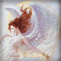 带翅膀的天使女神头像图片