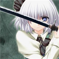 公主的白色头发头像图片