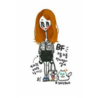 时尚小女孩头像图片